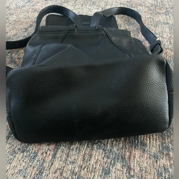 Sanctuary Black Leather Backpack Purse 100% Leather - Picture 4 of 9